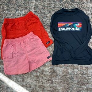 Patagonia Swim Shorts and Rashguard (size 10)